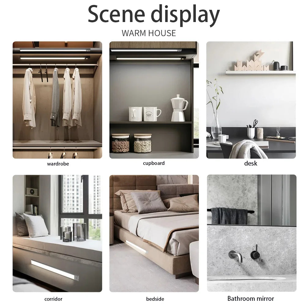 Motion Sensor LED Cabinet Light – Rechargeable