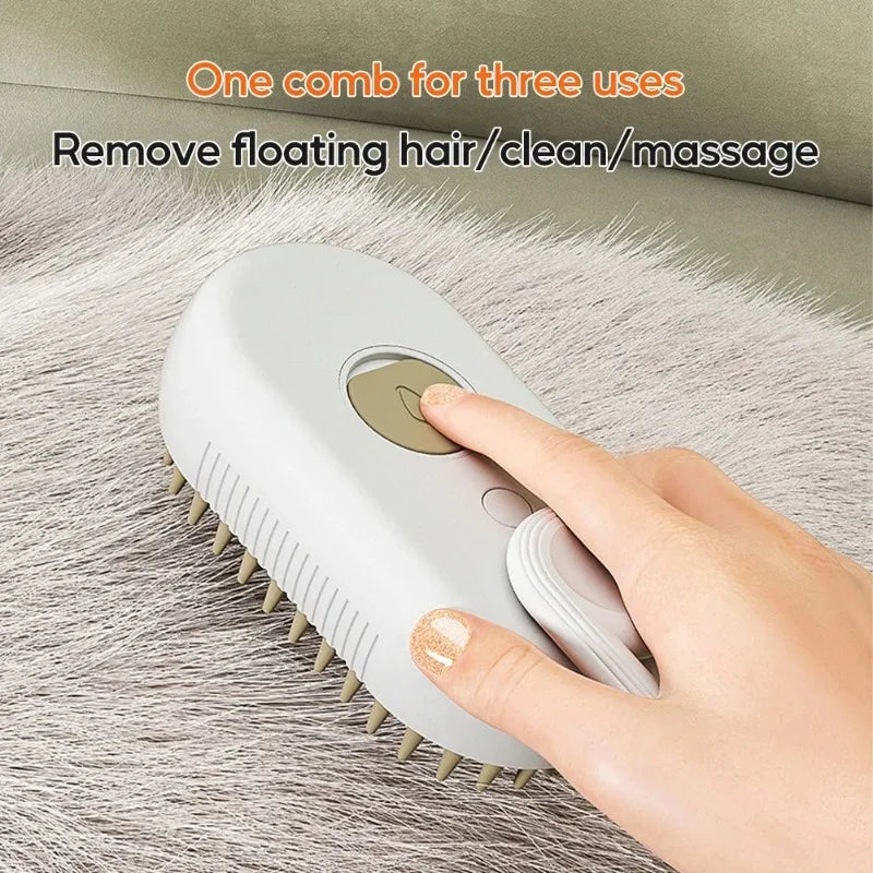 3-in-1 Steam Pet Brush