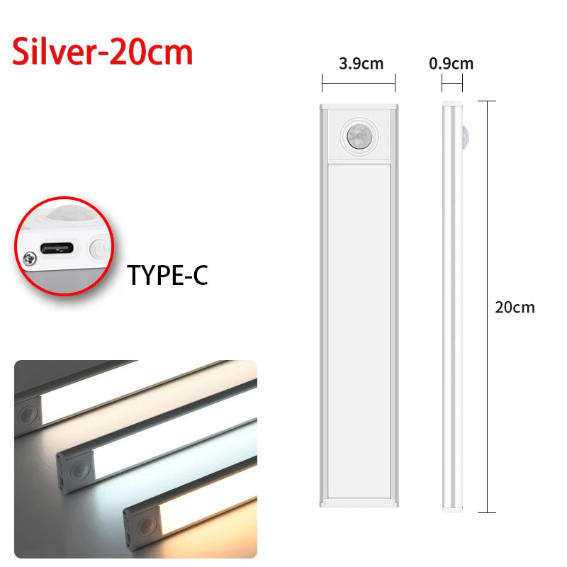 Motion Sensor LED Cabinet Light – Rechargeable