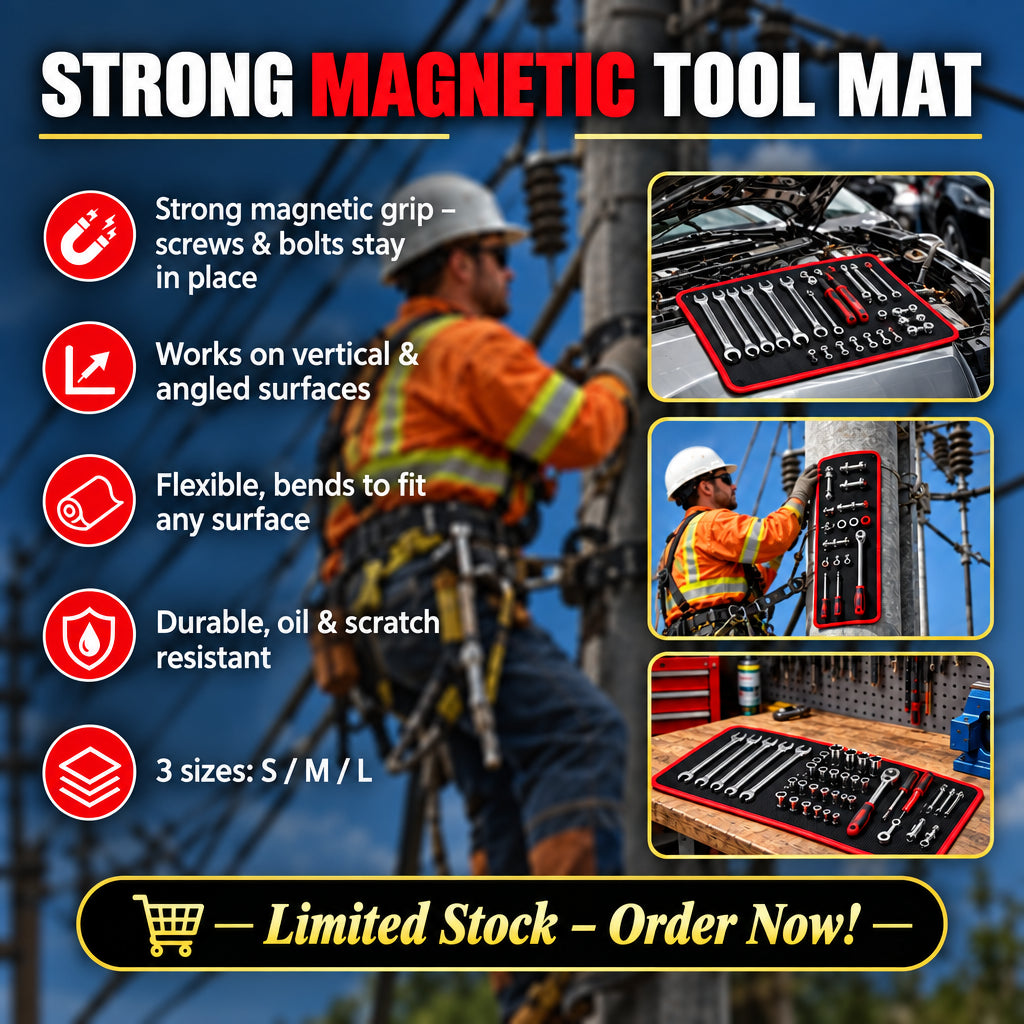 Ultra-Grip Flexible Magnetic Tool Mat