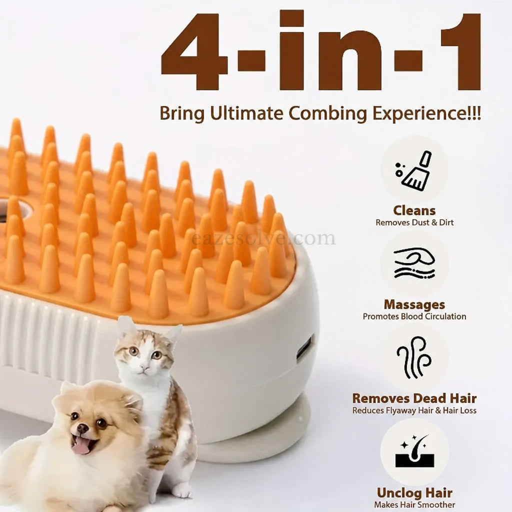 3-in-1 Steam Pet Brush